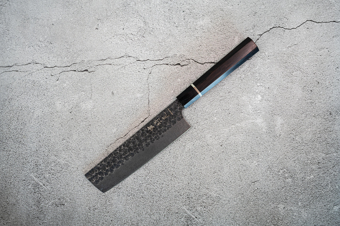 Noseto 高碳不锈钢 170mm Nakiri 乌木八角手柄