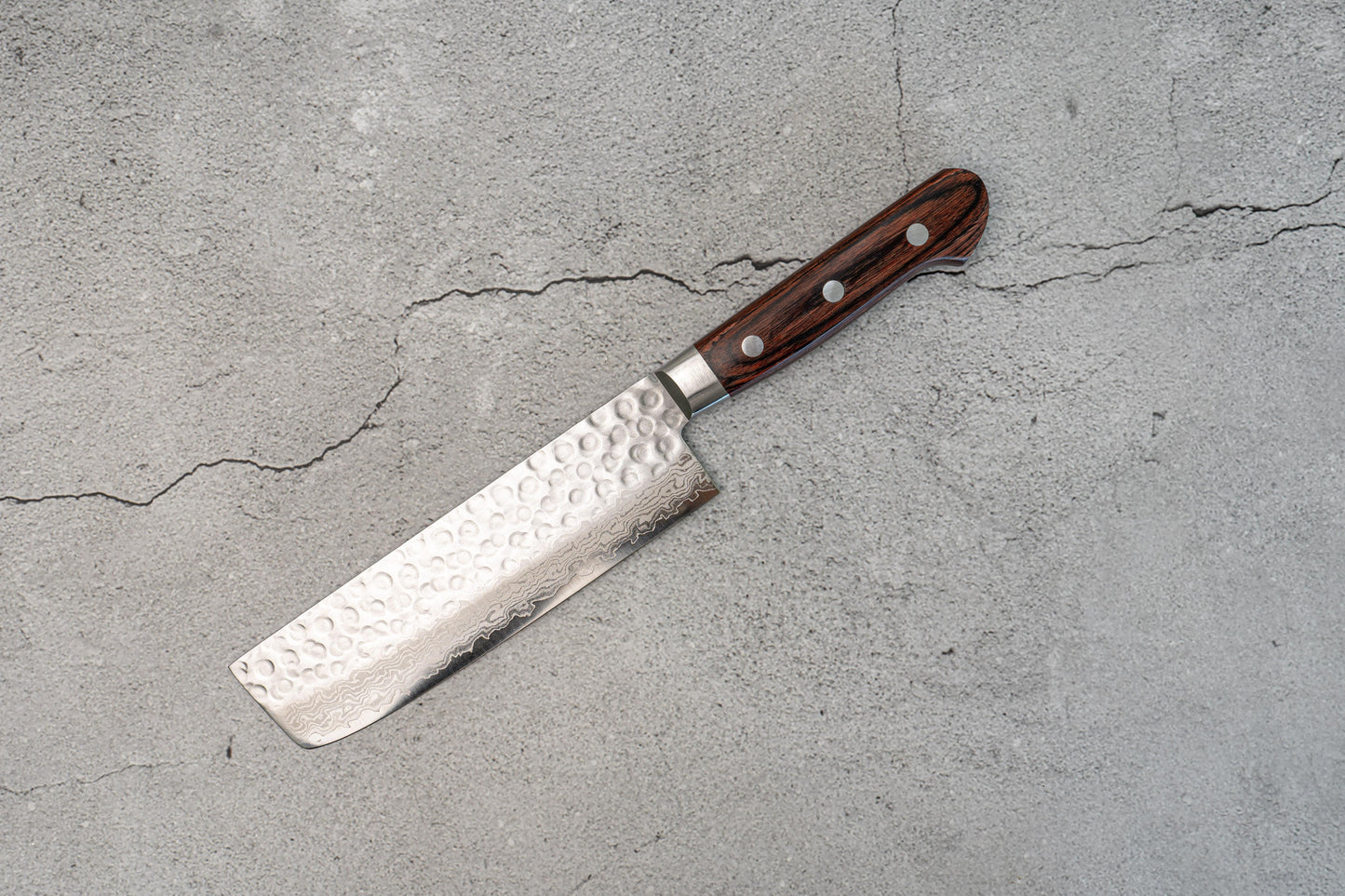 Seisuke VG10 17 层大马士革 Nakiri 日本刀 165 毫米桃花心木手柄