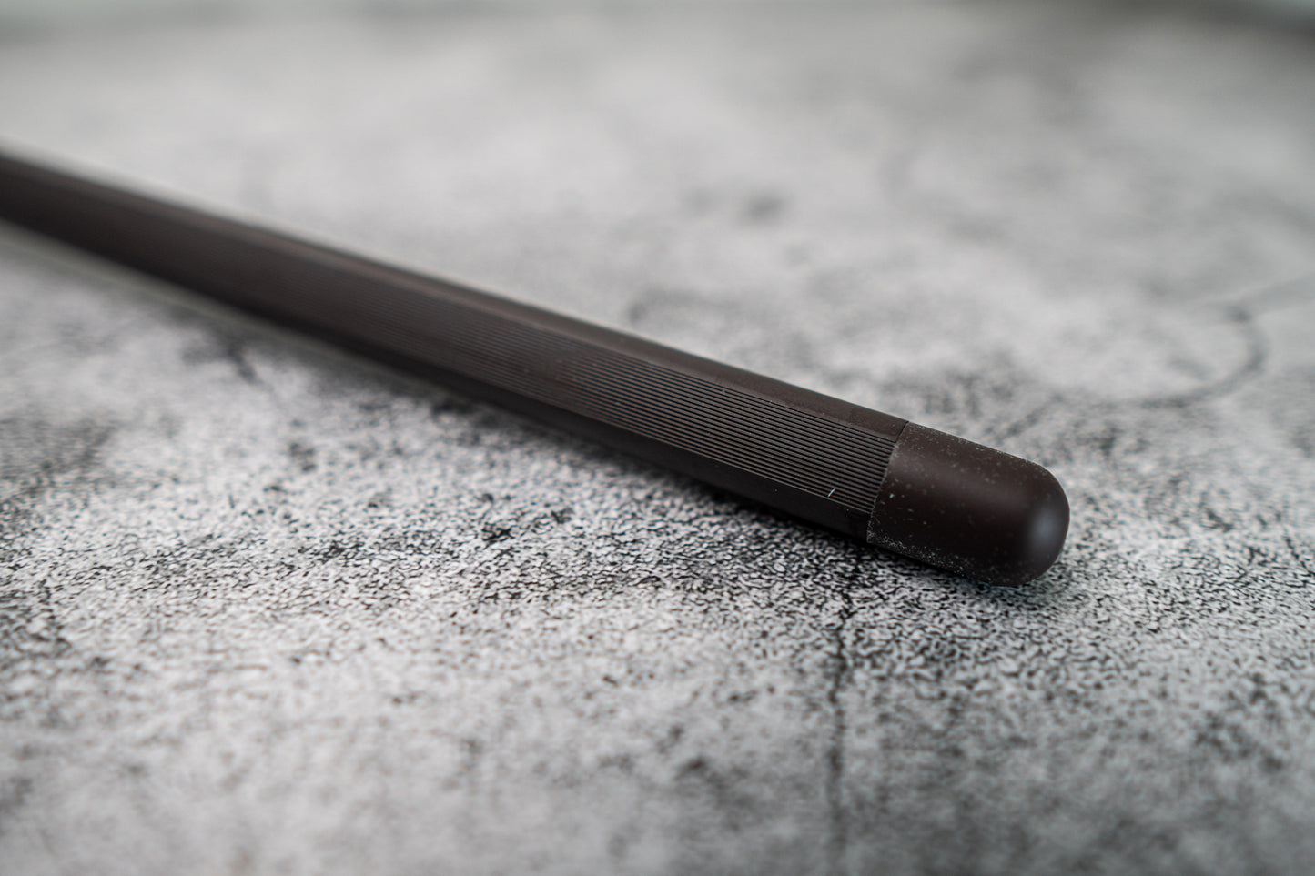 Noseto Black Ceramic Honing Rod Steel 270mm Impact-resistance ABS end cap
