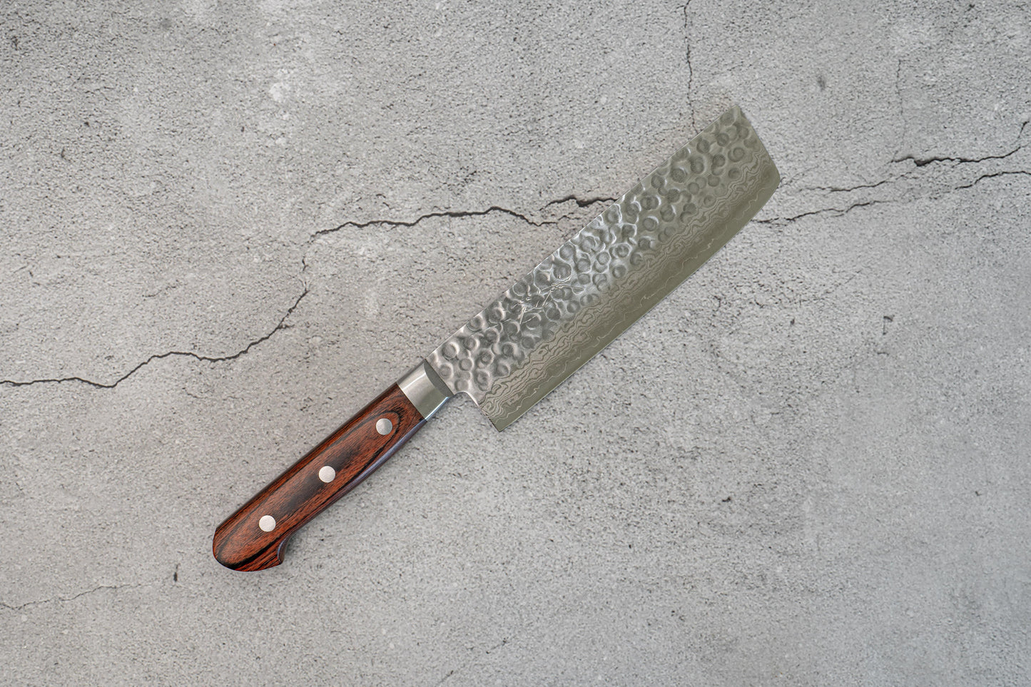 Seisuke VG10 17 层大马士革 Nakiri 日本刀 165 毫米桃花心木手柄