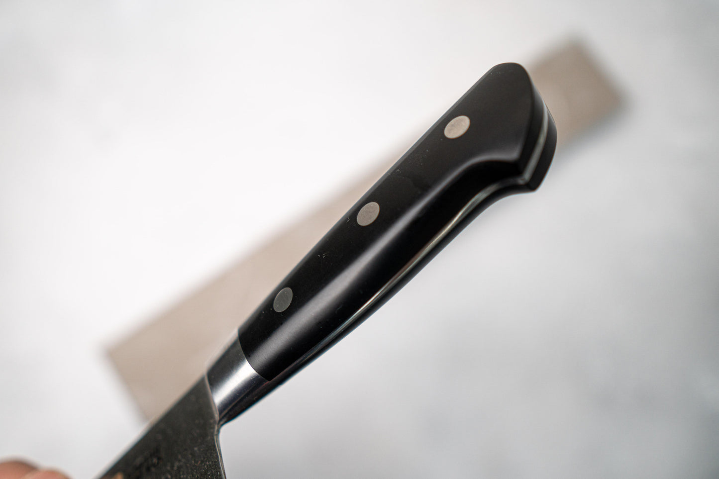 Iseya Molybdenum Gyuto Japanese Knife 210mm Black Pakka wood Handle
