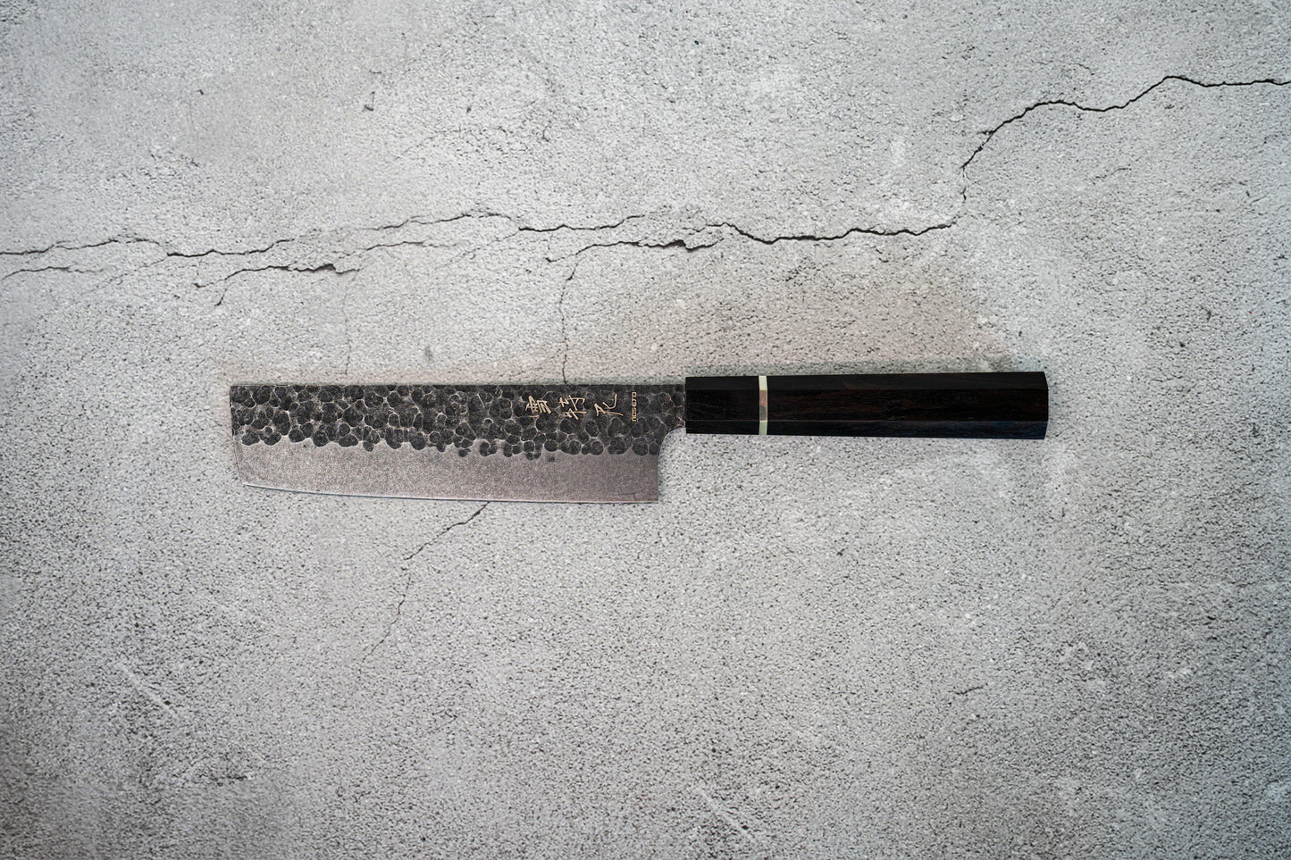 Noseto 高碳不锈钢 170mm Nakiri 乌木八角手柄