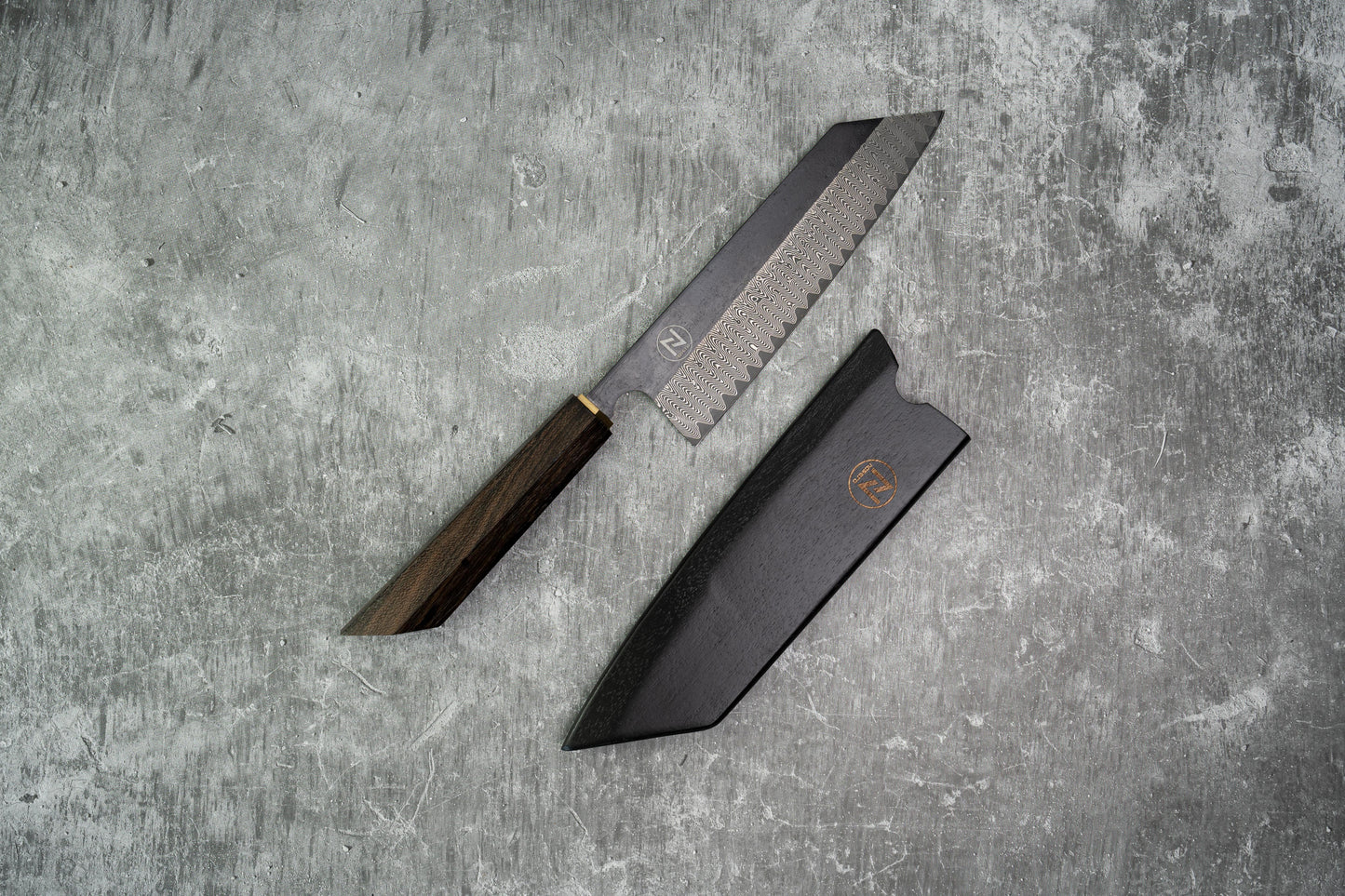 Noseto Bunka 180mm 67层大马士革 VG10 配 Ciricote 木柄