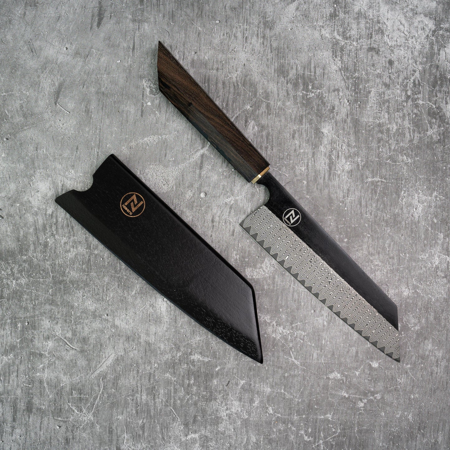 Noseto Bunka 180mm 67层大马士革 VG10 配 Ciricote 木柄