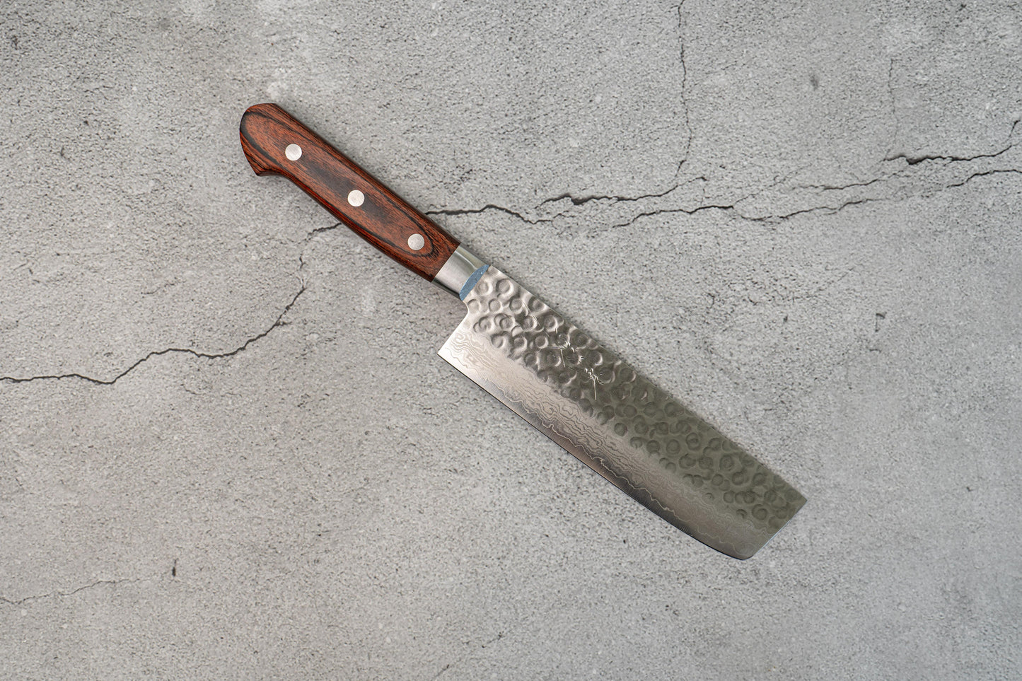 Seisuke VG10 17 层大马士革 Nakiri 日本刀 165 毫米桃花心木手柄