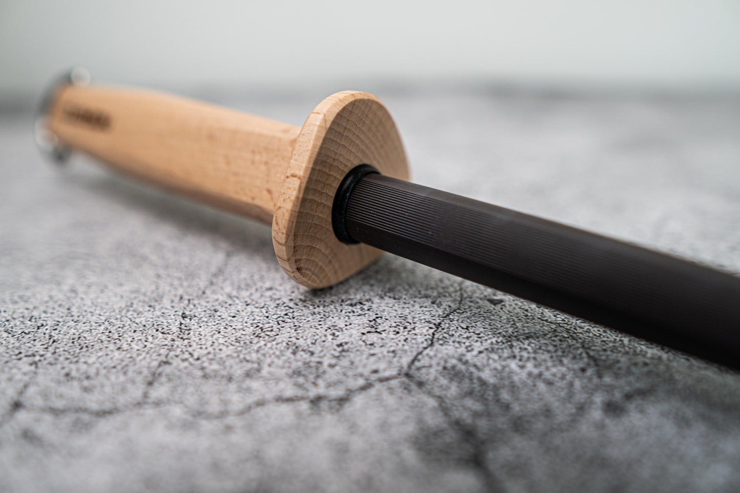 Noseto Black Ceramic Honing Rod Steel 270mm Impact-resistance ABS end cap