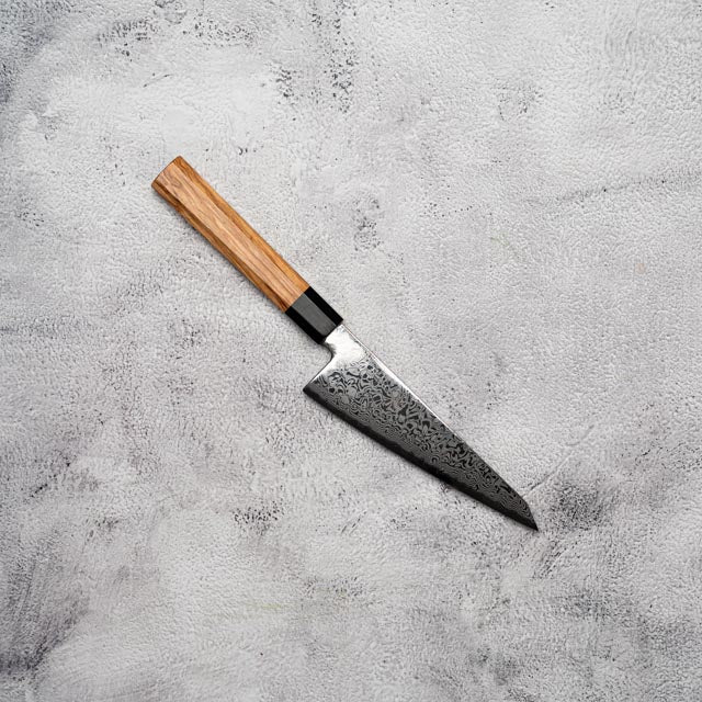 Noseto Nato Honesuki 150mm 67 Layers Damascus with Olive wood + Buffalo Horn