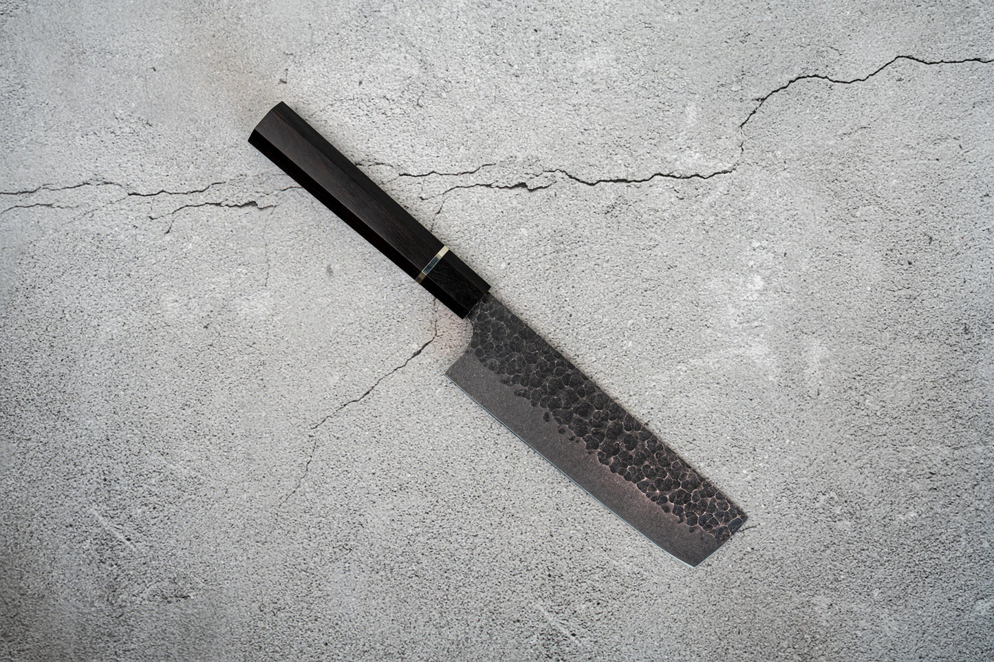 Noseto 高碳不锈钢 170mm Nakiri 乌木八角手柄