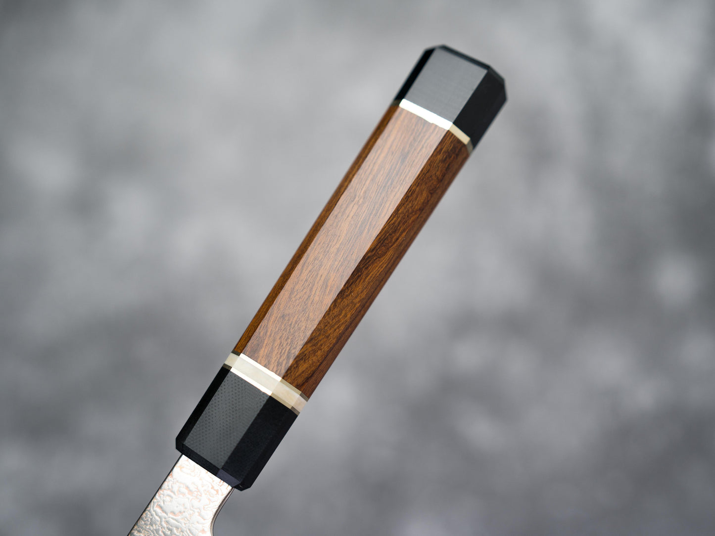 Noseto Kiiro 37 层铜大马士革钢 Nakiri 170 毫米配铁木手柄