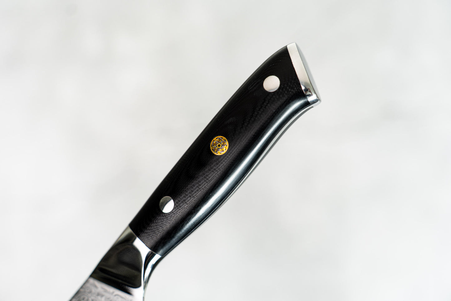 大马士革 VG-10 钢芯 67 层 Santoku G10 180 毫米西式手柄