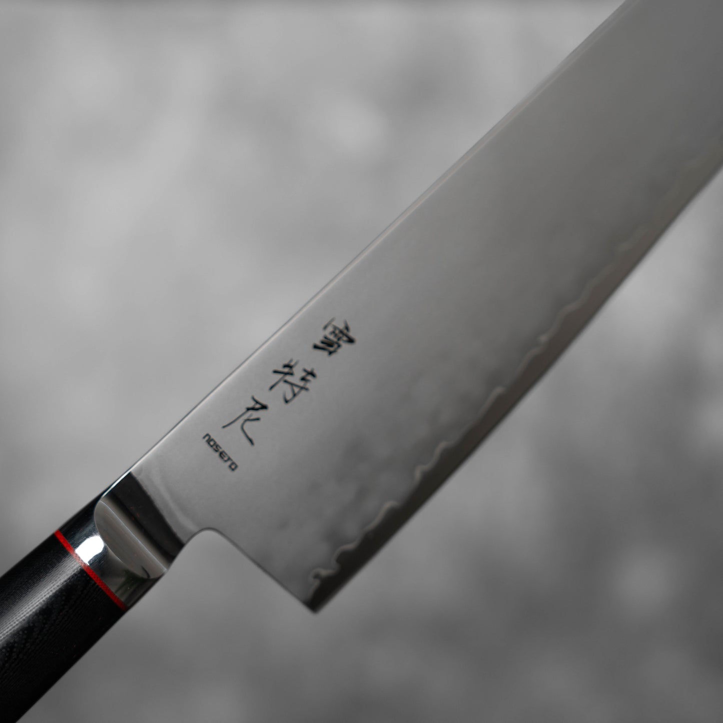 Noseto Sumi 240mm Kiritsuke 3 Layers Composite Steel VG-10 Steel Core G-10 Fiberglass Handle