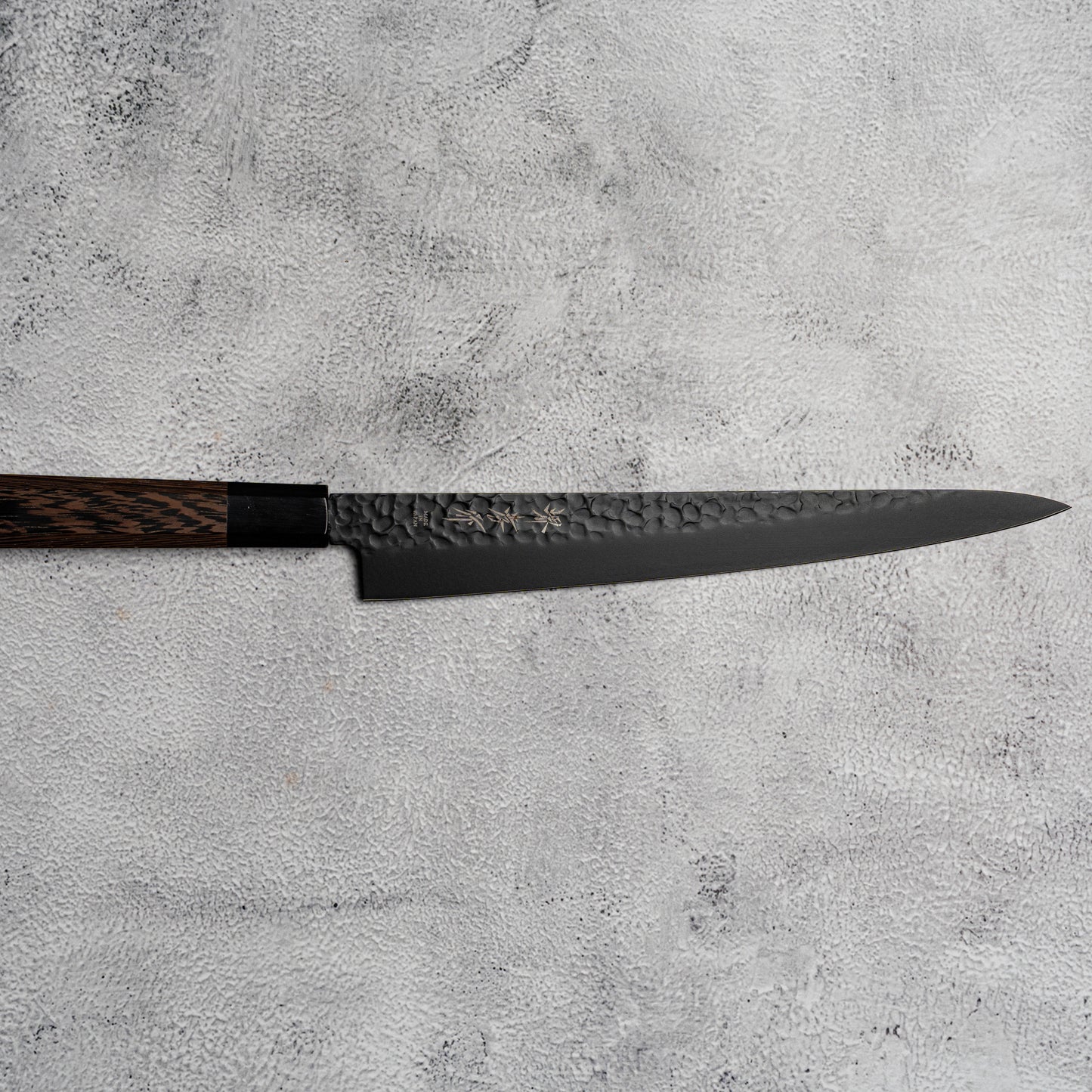 Sakai Takayuki Sujihiki 240mm Kurokage VG10 锤击特氟龙涂层鸡翅木手柄