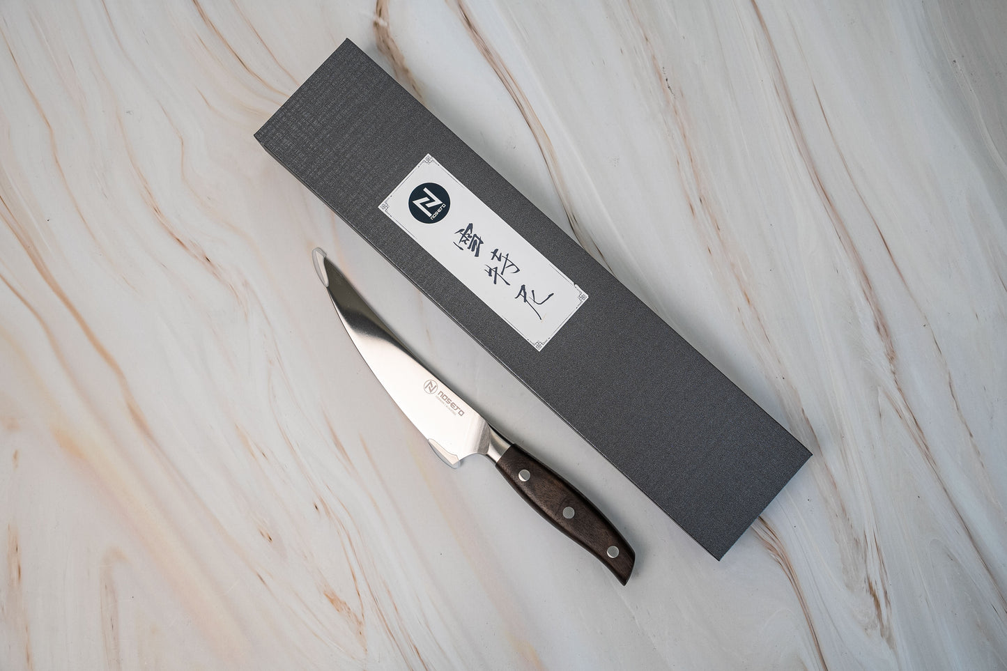 NOSETO German Boning 170mm Stainless Steel High Quality Red Sandal Wood Handle