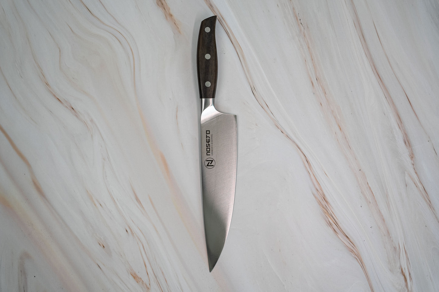 NOSETO German Chef Knife 210mm Stainless Steel High Quality Red Sandal Wood Handle