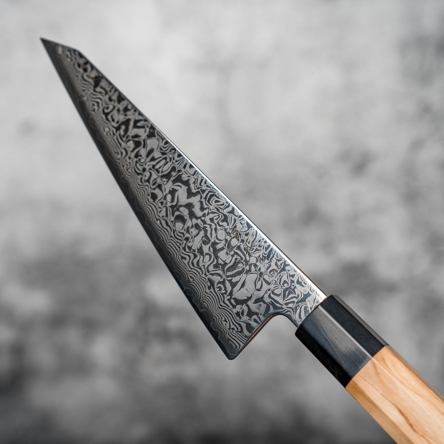 Noseto Nato Honesuki 150mm 67 Layers Damascus with Olive wood + Buffalo Horn