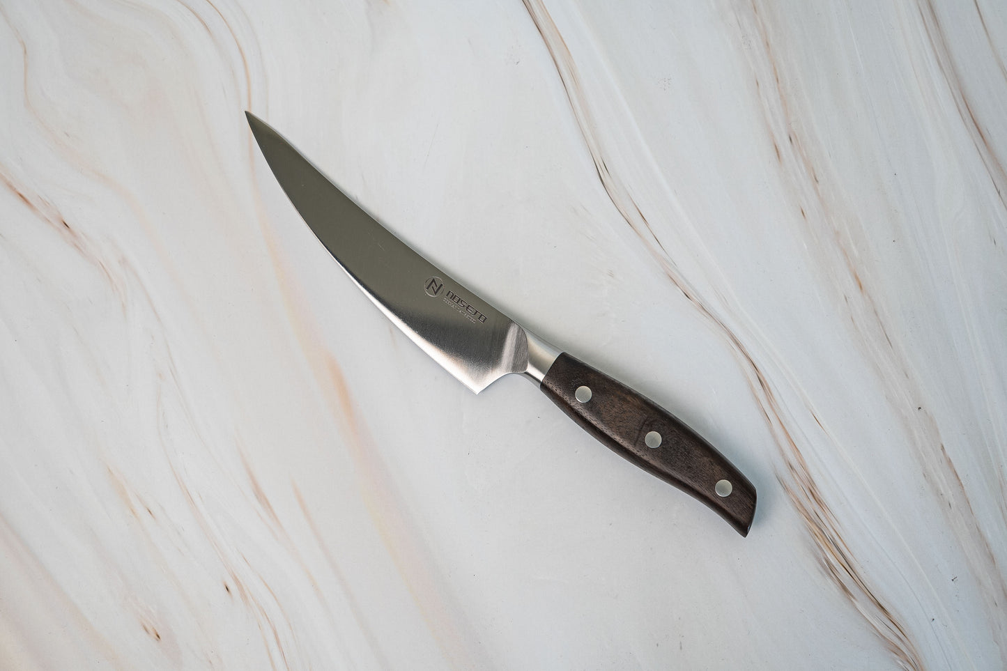 NOSETO German Boning 170mm Stainless Steel High Quality Red Sandal Wood Handle