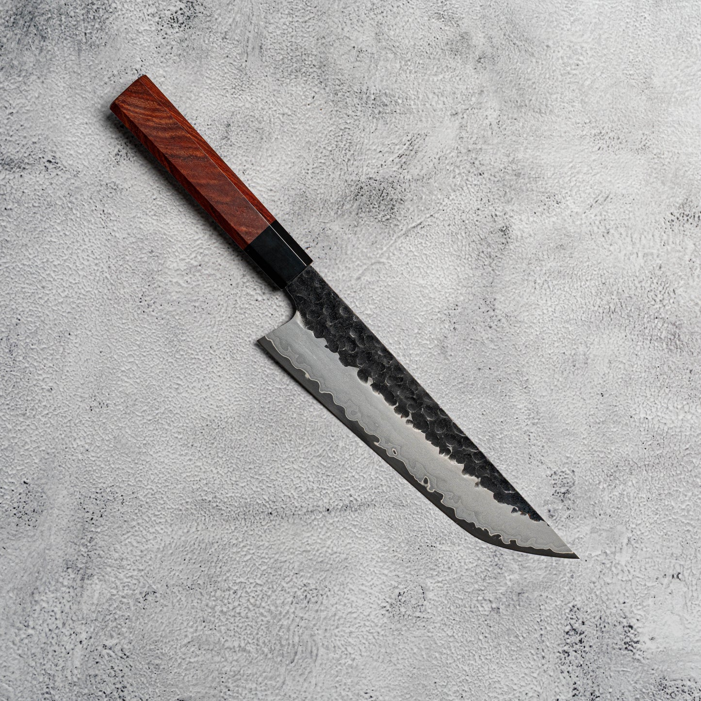 Noseto Neno 210mm Sakimaru Gyuto 3 Layers Carbon Steel with Red Wood+Buffalo Horn