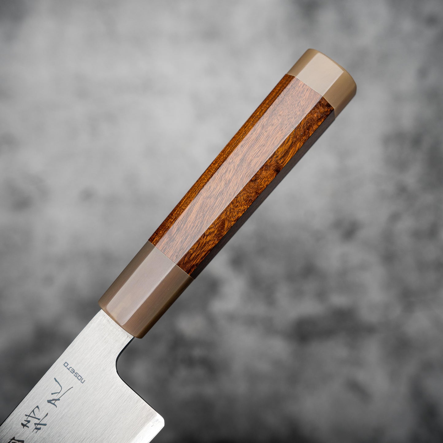Noseto ZDP189 Gyuto 210mm with Dessert Ironwood with White Buffalo Horn