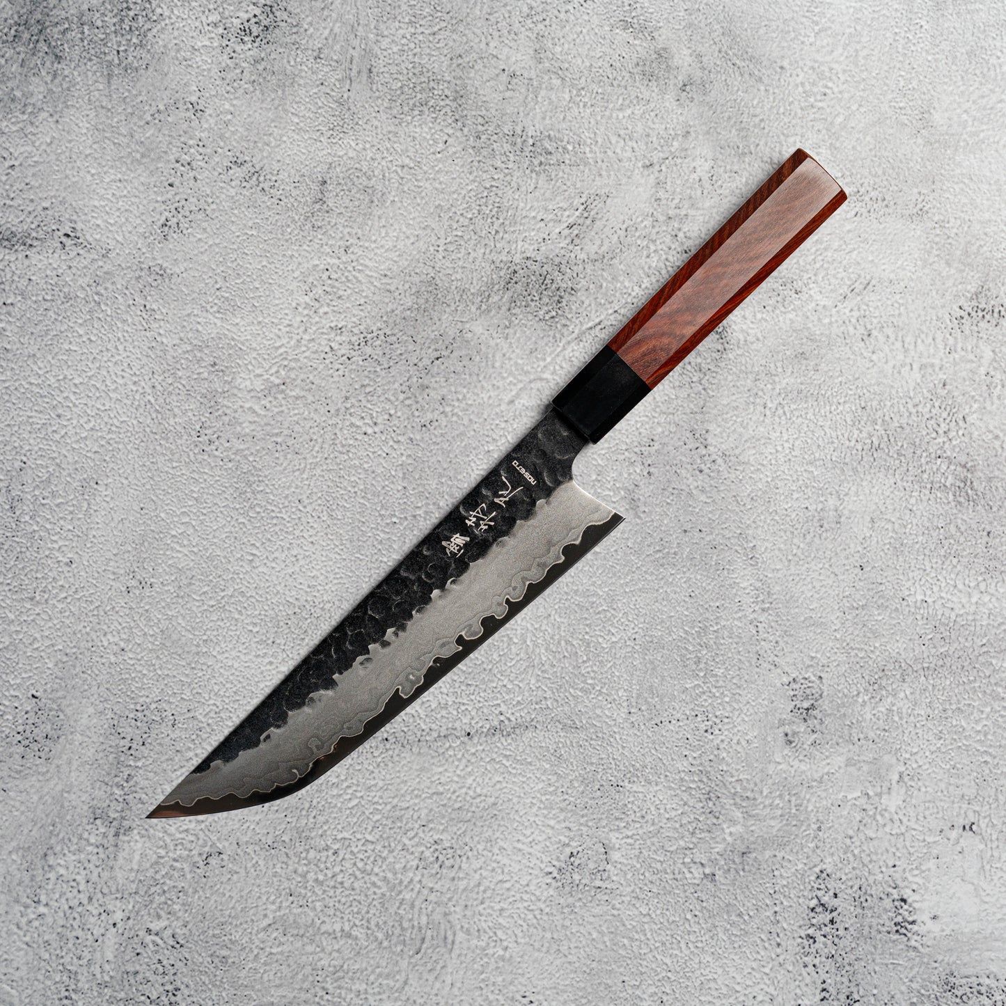Noseto Neno 210mm Sakimaru Gyuto 3 Layers Carbon Steel with Red Wood+Buffalo Horn