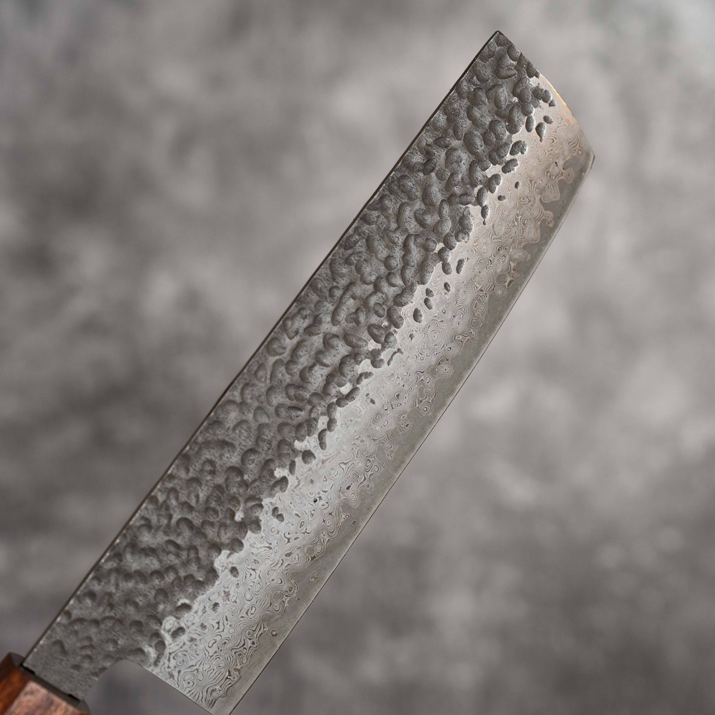 Noseto Kuki Nakiri 180mm 67 层大马士革土色饰面 黑色 Pakka 木材
