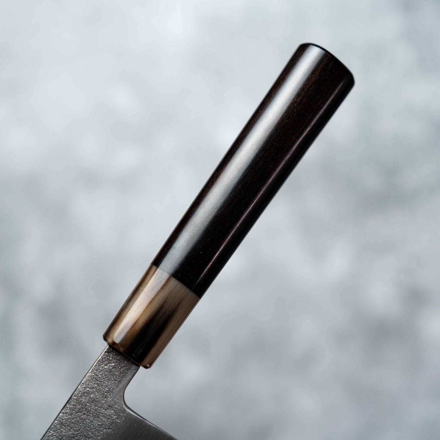 Noseto Ginro Gyuto 240mm 银色锻造 S35Vn 粉末钢,带水牛角和乌木手柄