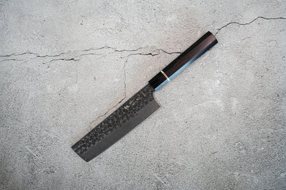 Noseto 高碳不锈钢 170mm Nakiri 乌木八角手柄