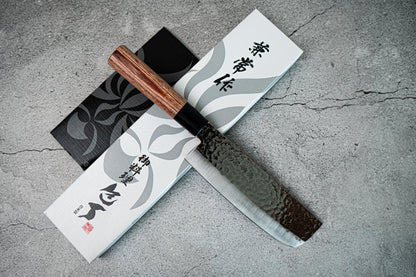 Kanetsune DSR-1K6 锤纹日本菜刀 165mm 红木手柄