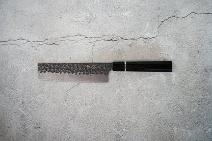 Noseto 高碳不锈钢 170mm Nakiri 乌木八角手柄