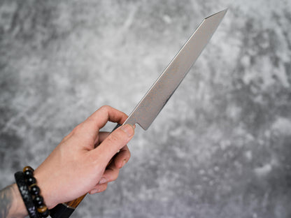 Noseto Kiiro 37 层铜大马士革钢 Nakiri 170 毫米配铁木手柄