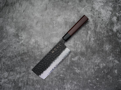 Noseto Neno 180mm高Nakiri 3层碳钢配红木+水牛角