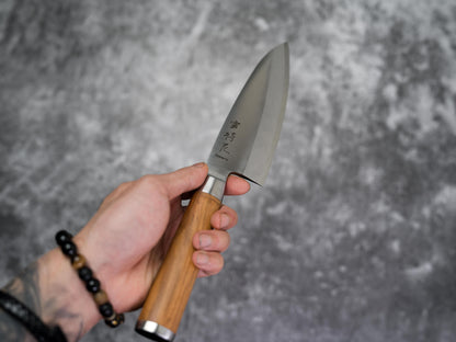 Noseto Deba 180mm Forged Steel with Nature Olive wood