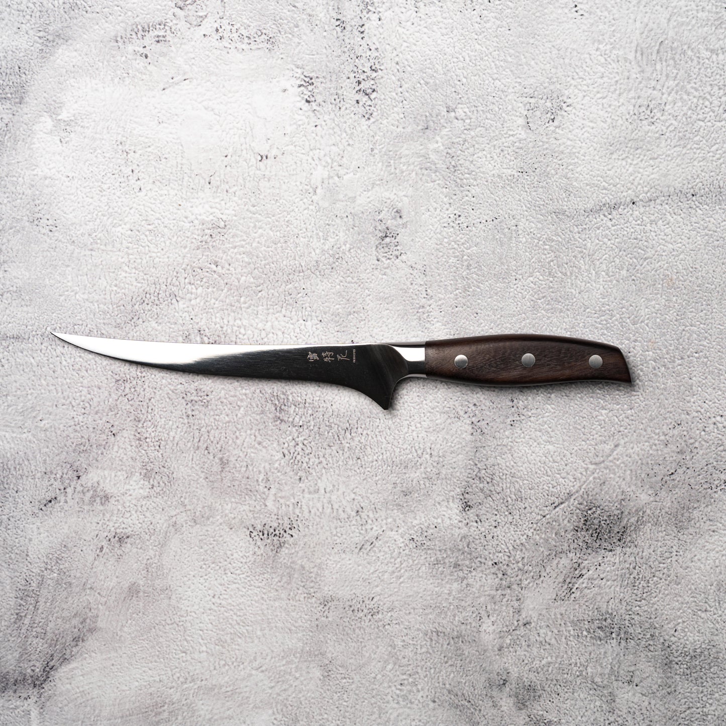 NOSETO German Fillet 180mm Stainless Steel High Quality Red Sandal Wood Handle