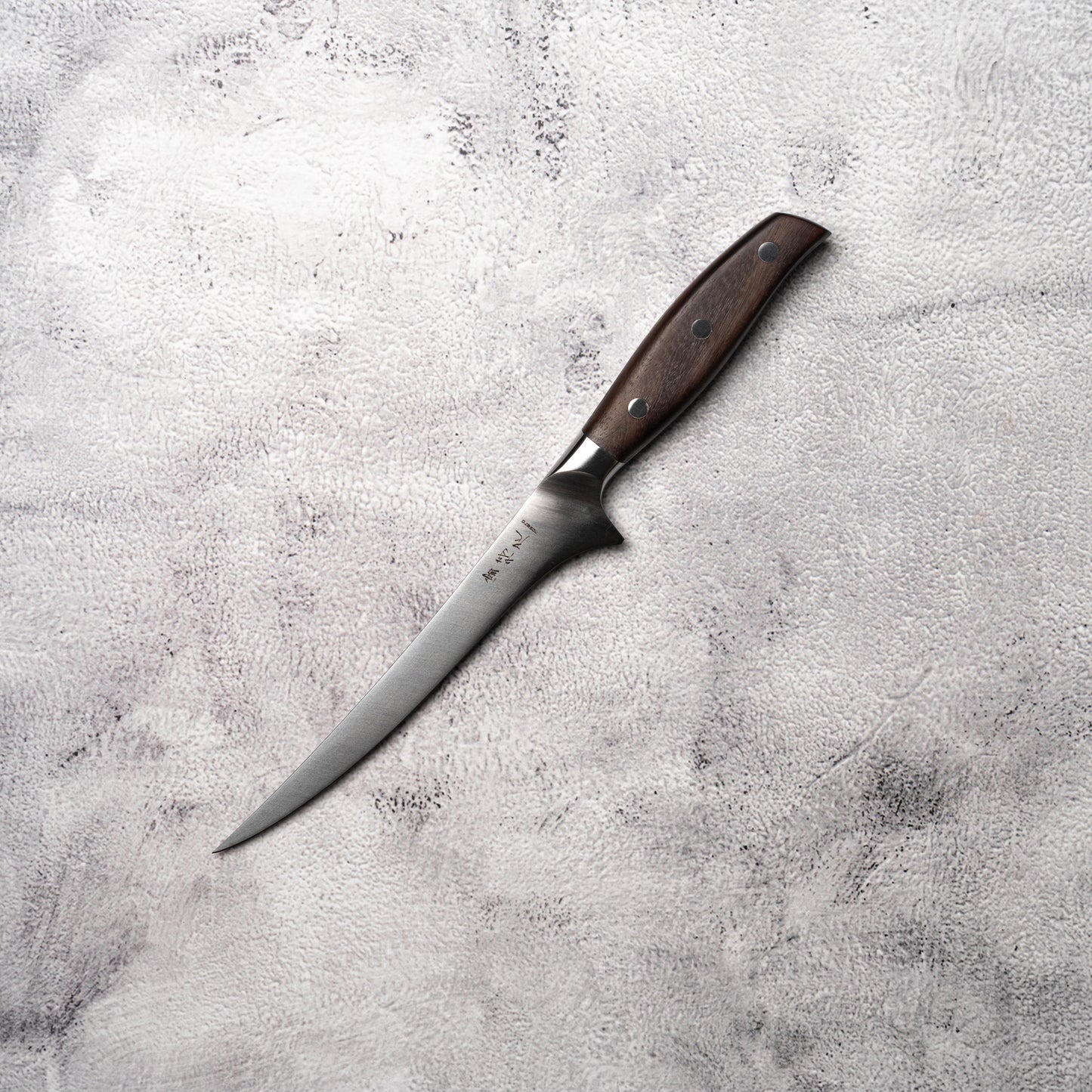 NOSETO German Fillet 180mm Stainless Steel High Quality Red Sandal Wood Handle