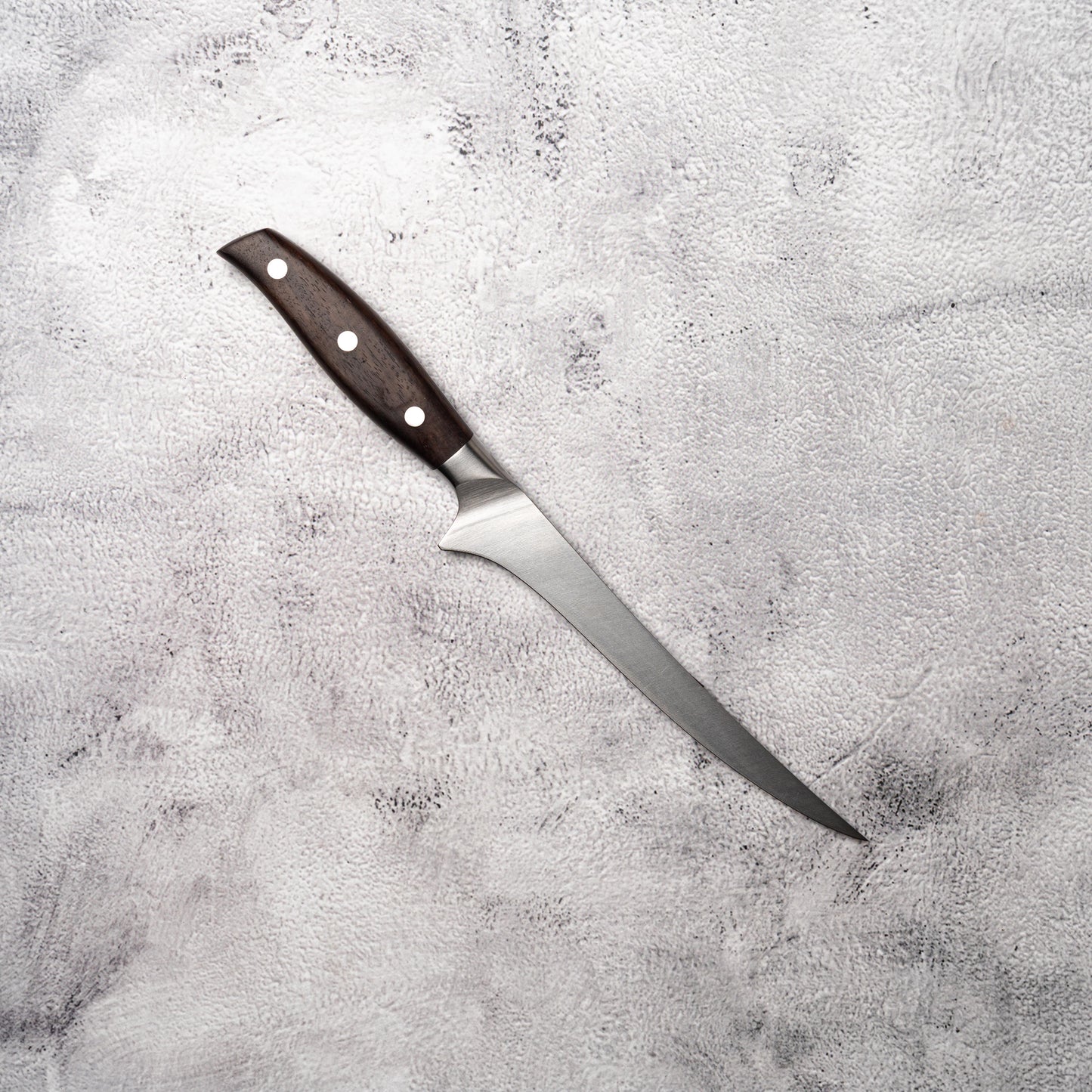 NOSETO German Fillet 180mm Stainless Steel High Quality Red Sandal Wood Handle