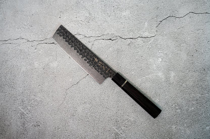 Noseto 高碳不锈钢 170mm Nakiri 乌木八角手柄