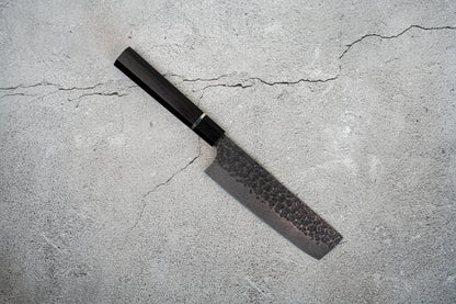 Noseto 高碳不锈钢 170mm Nakiri 乌木八角手柄