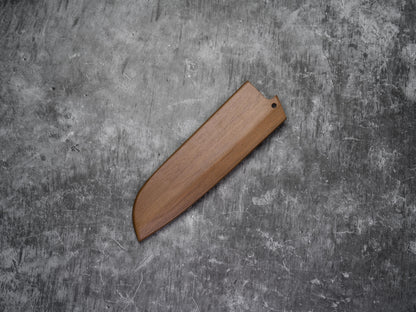 Couteau Santoku Saya Noseto 180 mm en bois de noyer avec broche