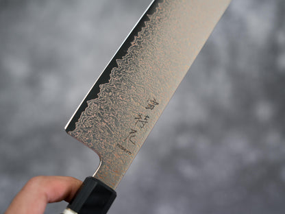 Noseto Kiiro 37 层铜大马士革钢 Nakiri 170 毫米配铁木手柄