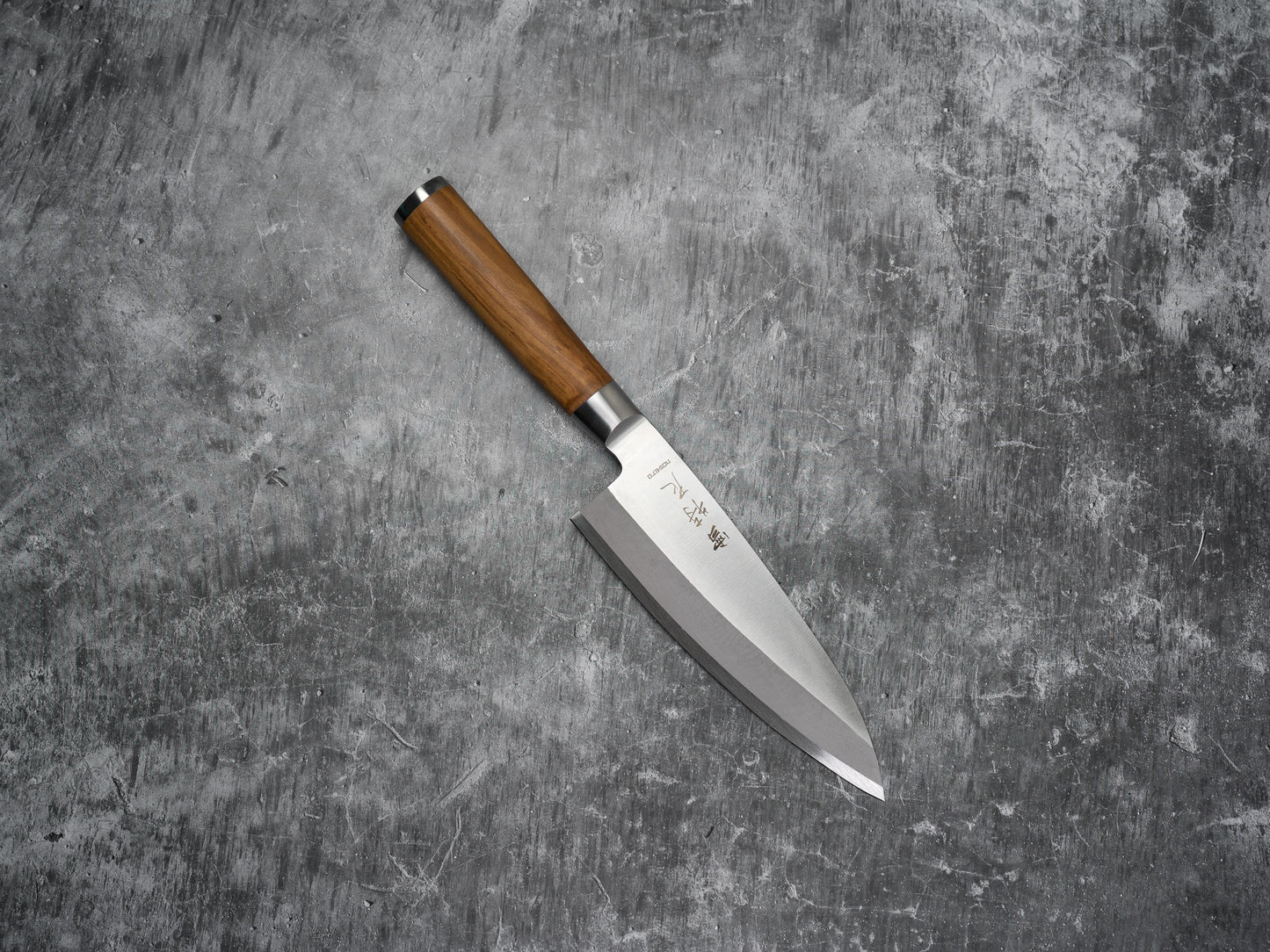 Noseto Deba 180mm Forged Steel with Nature Olive wood