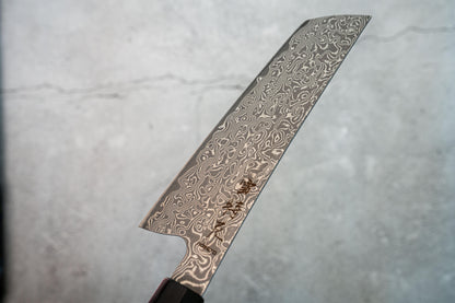 Noseto Kaji Nakiri 180mm 大马士革刀 VG-10 钢芯 67 层水牛角铁木