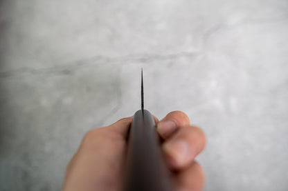 Kanetsune 蓝钢 2 号大马士革 Nakiri 日本刀 165 毫米 Shitan 手柄