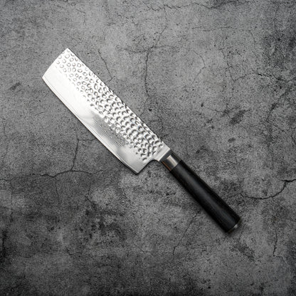 Noseto Kihon Nakiri 165mm vg10 67层大马士革与帕卡木