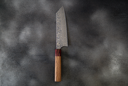 Yoshimi Kato R2/SG2 Damascus Bunka Japanese Knife 165mm Red Honduras Handle