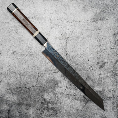 Noseto Yanagiba Kiritsuke 270mm 高碳 110 层大马士革寿司刀 带甜点铁木