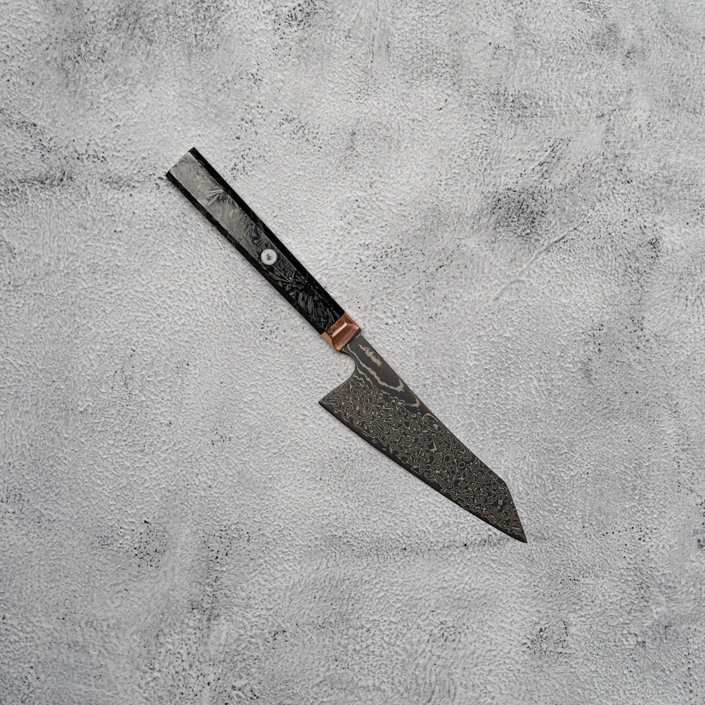 Noseto Masu 135mm Petty 67 层 Aus-10 大马士革钢带铜垫 + 碳纤维
