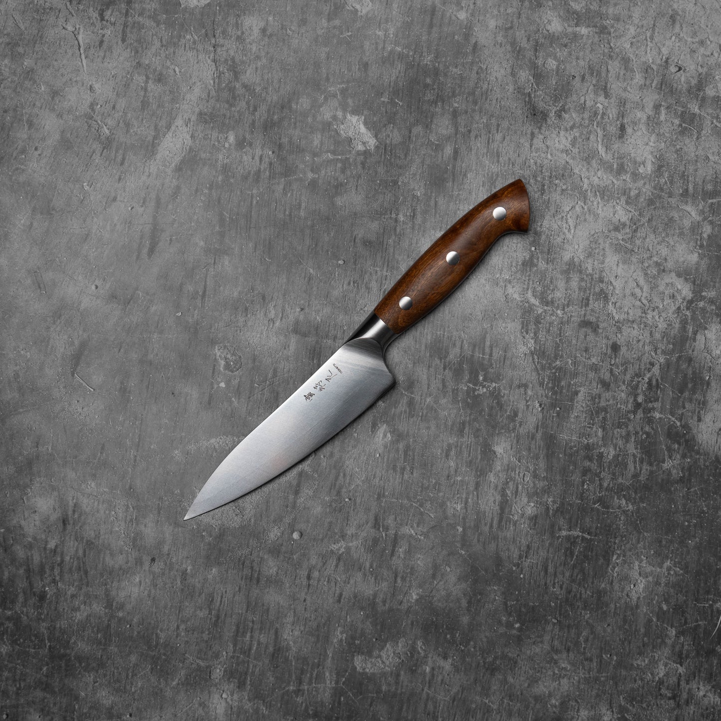 Couteau allemand Noseto (alias Petty Knife) de 135 mm avec manche en bois rouge