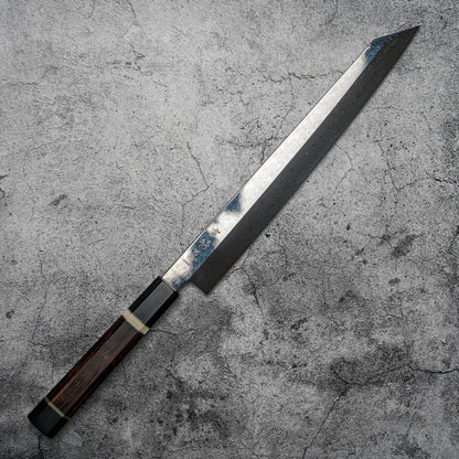 Noseto Yanagiba Kiritsuke 270mm 高碳 110 层大马士革寿司刀 带甜点铁木